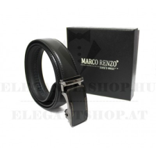  Marco Sergioni extra hosszú férfi bőr öv - Fekete ajándéktárgy