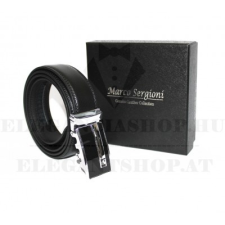  Marco Sergioni férfi bőr öv - Fekete ajándéktárgy