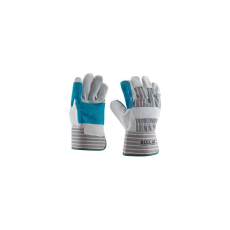  Marha hasíték tenyerű kesztyű, türkiz tenyérfolttal, B vastagság