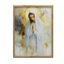 MÁRIA IMA FALI PLAKÁT ARANYKÉK színben 70x100 CM KERET NÉLKÜL grafika, keretezett kép