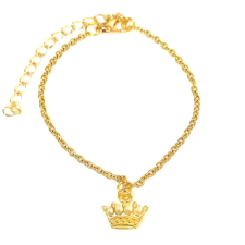 Maria King Aranykorona karkötő charmmal, arany vagy ezüst színben karkötő
