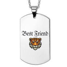 Maria King Best Friend (legjobb barát) tigrises szív medál láncra, vagy kulcstartóra  (többféle) medál