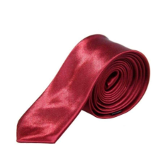Maria King Bordó vékony selyemhatású nyakkendő