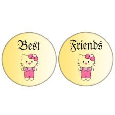 Maria King Hello Kitty páros Best Friends – Acél kitűző – tűvel vagy mágnessel kitűző