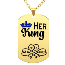 Maria King Her King medál lánccal, választható több formában és színben medál