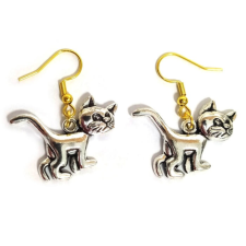 Maria King Morcos cicás fülbevaló, választható arany vagy ezüst színű akasztóval fülbevaló