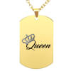 Maria King Queen medál lánccal, választható több formában és színben