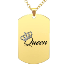Maria King Queen medál lánccal, választható több formában és színben medál