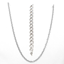 Maria King Rozsdamentes acél lánc (4 mm vastag), 60 cm, ezüst szín nyaklánc