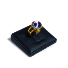 Maria King Világűr kék üveglencsés gyűrű, választható arany és ezüst színben gyűrű