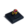 Maria King Világűr piros üveglencsés gyűrű, választható arany és ezüst színben