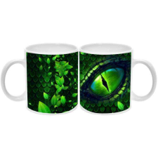 Maria King Zöld szem és pikkelyek kétoldalas mintás bögre, 1 db bögrék, csészék