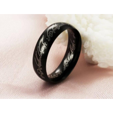 MariaKing Gyűrűk ura gyűrű fekete nemesacél gyűrű, 10 gyűrű