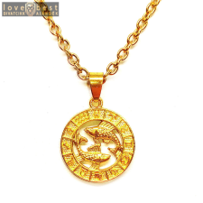 MariaKing Halak-Horoszkóp medál lánccal, arany színű nyaklánc