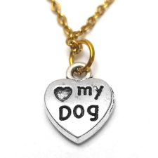 MariaKing Love my dog medál lánccal vagy kulcstartóval kulcstartó
