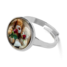 MariaKing Maci Love gyűrű, ezüst színben (állítható méret) gyűrű