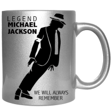 MariaKing Michael Jackson – Bögre, változtatható felirattal, exkluzív színekben bögrék, csészék