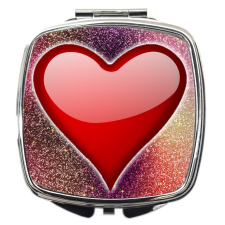 MariaKing Sminktükör Piros szívvel (feliratozható), több színben bútor