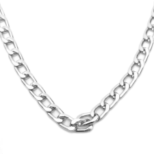 MariaKing Vastag fém nyaklánc ezüst színben, 70 cm nyaklánc