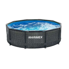 Marimex Florida 305x91cm rattan mintás Fémvázas medence (10340235) #szürke medence