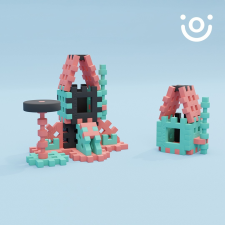 MARIOINEX Marionex Waffle Mini Constructor 71 darabos építő készlet (904091) készségfejlesztő