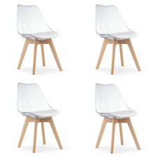  MARK szék - átlátszó / natúr lábak x 4 bútor