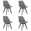  MARK szék - grafitszürke / fekete lábak x 4