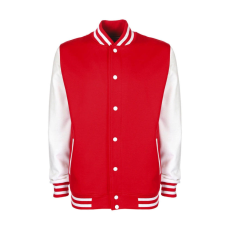 marka-logok-kicsi/fdm.jpg Női Kabát hosszú ujjú FDM College Jacket - XL, Tűzpiros/fehér