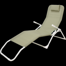 MÁRKA NÉLKÜL SIESTA LOUNGER NAPOZÓÁGY 60X170 CM FÉM KERETTEL,PÁRNÁVAL kerti bútor