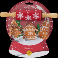 Márka nélkül / Without brand Karácsonyi süteménykészítő készlet 4darabos 3-féle fajáték