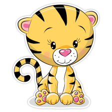 Marko Falidekor habszivacs tigris SRP-032 gyerekszoba dekoráció