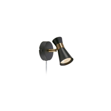 Markslojd Markslöjd FOLIE Wall 1L Black/Antique Brass - MS-108625 világítás