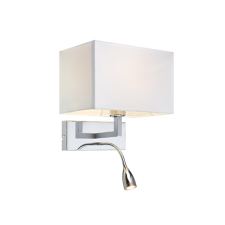 Markslojd Markslöjd SAVOY króm-fehér fali lámpa (MS-106307) E27+LED 2 izzós IP20 világítás