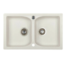Marmorin Lukka 2 medencés gránit mosogatótálca, White 140 203 006 mosogatótálca