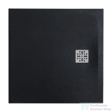 Marmy DOLOMITE - 80x80 Zuhanytálca Cavalli Black kád, zuhanykabin