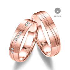 Marrya Gold 14 karátos Arany karikagyűrű pár - GB-038-14K-C gyűrű