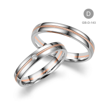 Marrya Gold 14 karátos Arany karikagyűrű pár - GB-143-8K-D gyűrű