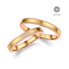 Marrya Gold 8 karátos Arany karikagyűrű pár - GB-058-18K-H gyűrű