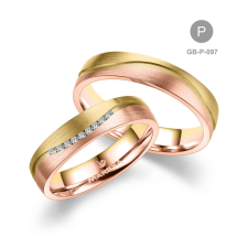 Marrya Gold 8 karátos Arany karikagyűrű pár - GB-097-18K-P gyűrű