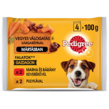 Mars Mo. Bt. Állateledel Pedigree Dog alutasakos 4*100g Marha-Bárány, Pulyka szószban kutyaeledel