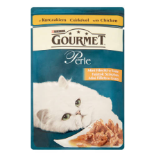 Mars-Nestlé Gourmet Perle grillezett falatok szószban (csirke) nedvestáp - macskák részére (85g) macskaeledel