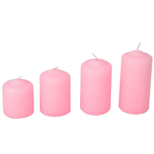  Mártott 50mm-es lépcsős gyertya rózsaszín (csom ár) gyertya