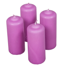 Mártott henger gyertya 40x100 mm viola 4db/csom (db ár) gyertya