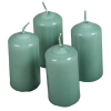 Mártott henger gyertya 40x80 mm menta 4db/csom (db ár)
