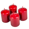  Mártott henger gyertya 50x75 mm bordó 4db/csom (db ár)