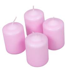  Mártott henger gyertya 50x75 mm ciklámen 4db/csom (db ár) gyertya