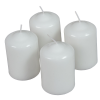  Mártott henger gyertya 50x75 mm fehér 4db/csom (db ár)