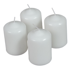  Mártott henger gyertya 50x75 mm fehér 4db/csom (db ár) gyertya