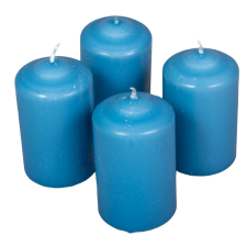  Mártott henger gyertya 60x100mm farmer kék 4db/csom (db ár) gyertya