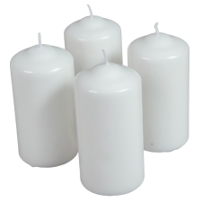 Mártott henger gyertya 60x120mm fehér 4db/csom (db ár) gyertya